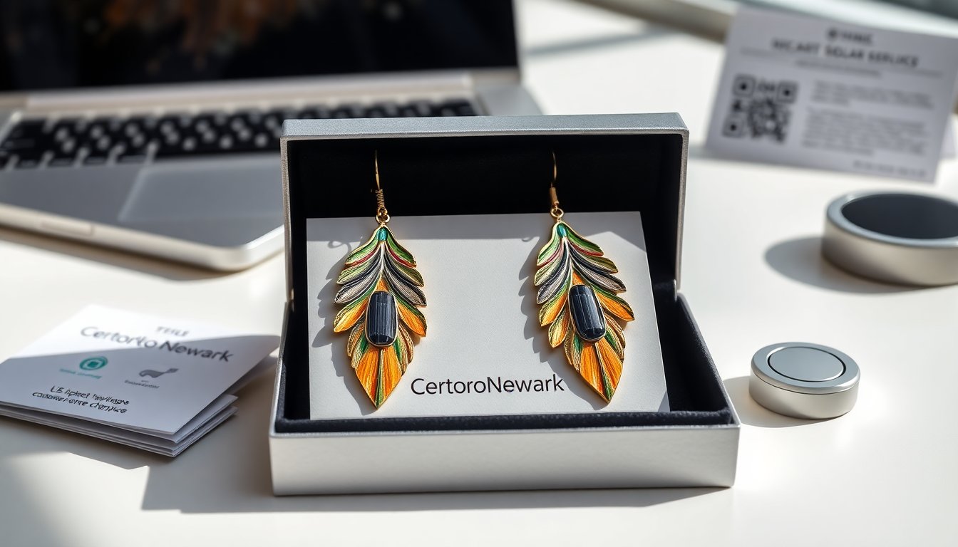 rechargeable solar peacock earrings certoronewark